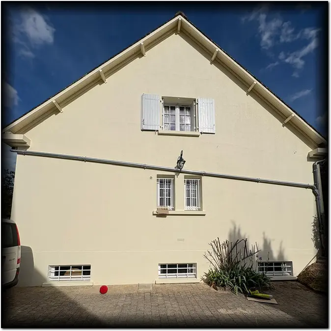 Ravalement de façade, peinture extérieure maison Lisieux Calvados (14)